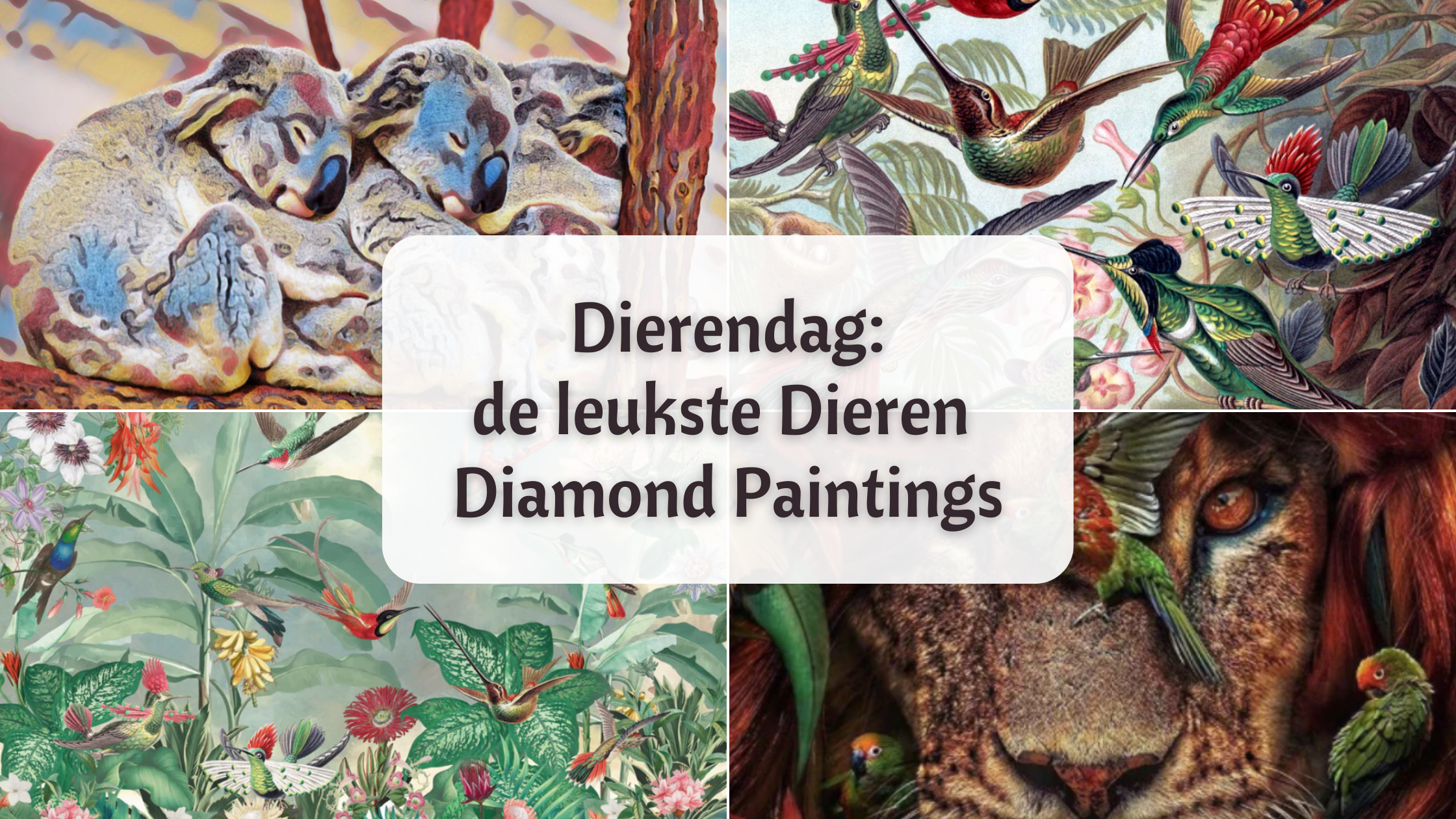 Dierendag: de leukste Dieren Diamond Paintings! Diamond Painting Planet