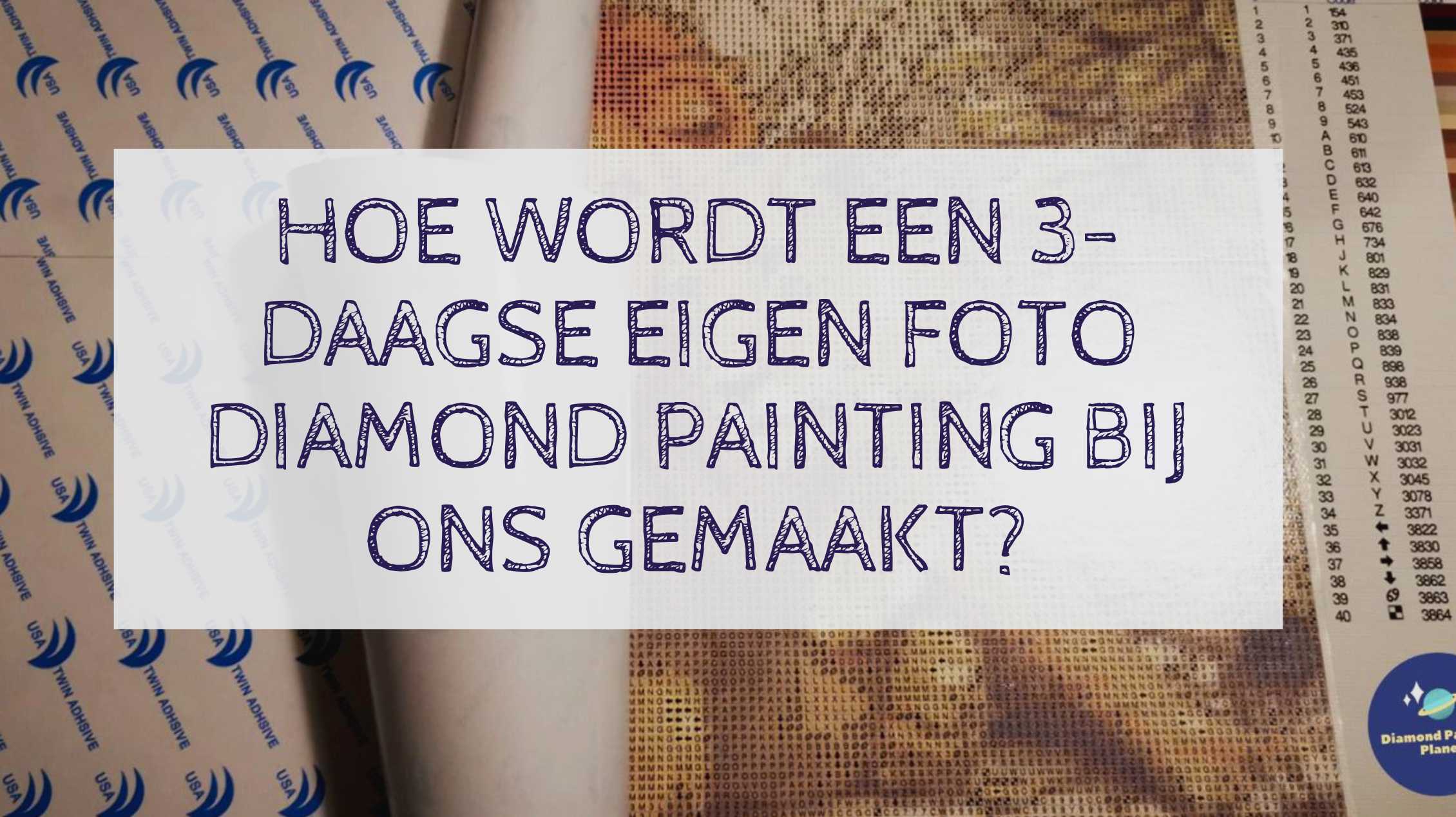 Hoe wordt een 3-daagse Eigen Diamond Painting Foto bij ons gemaakt? Diamond Painting Planet