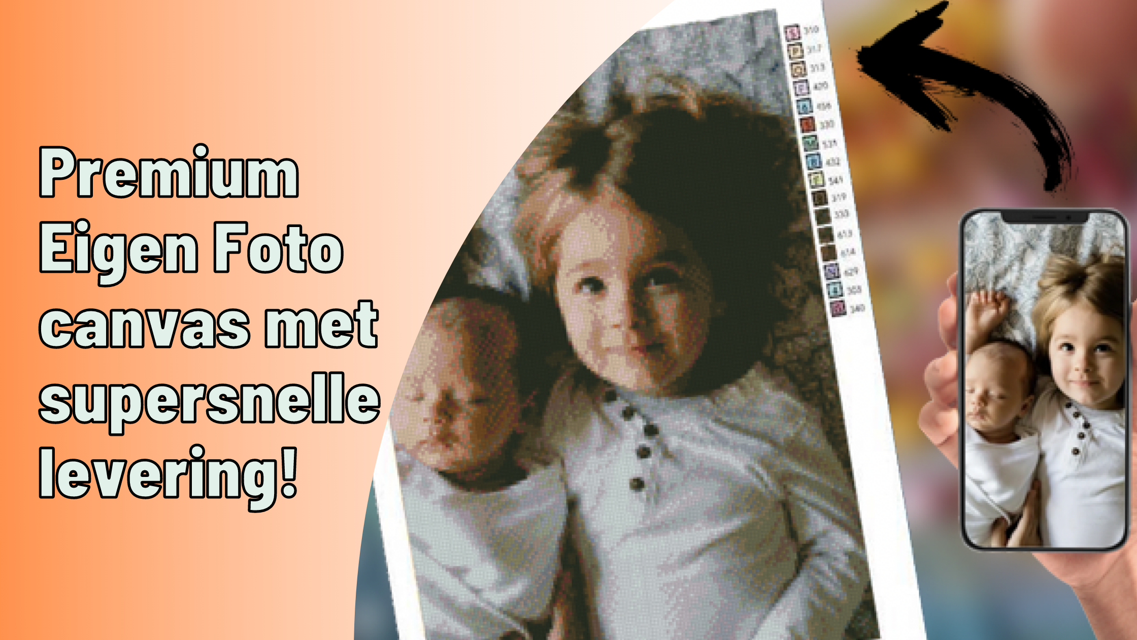 Premium Eigen Foto canvas met supersnelle levering! Diamond Painting Planet