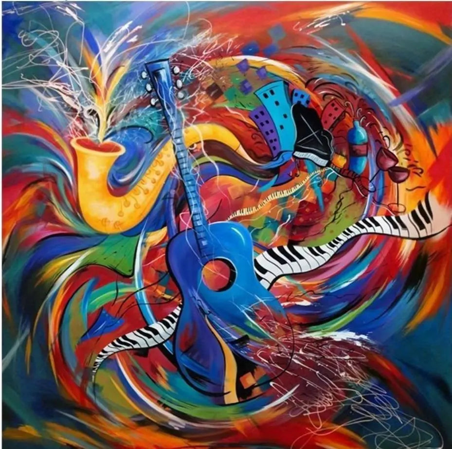 Muziek Diamond Painting Planet