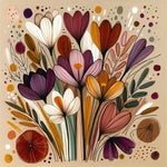 Betoverende Bloemenpracht 25x25cm (Morgen in huis) Diamond Painting Planet