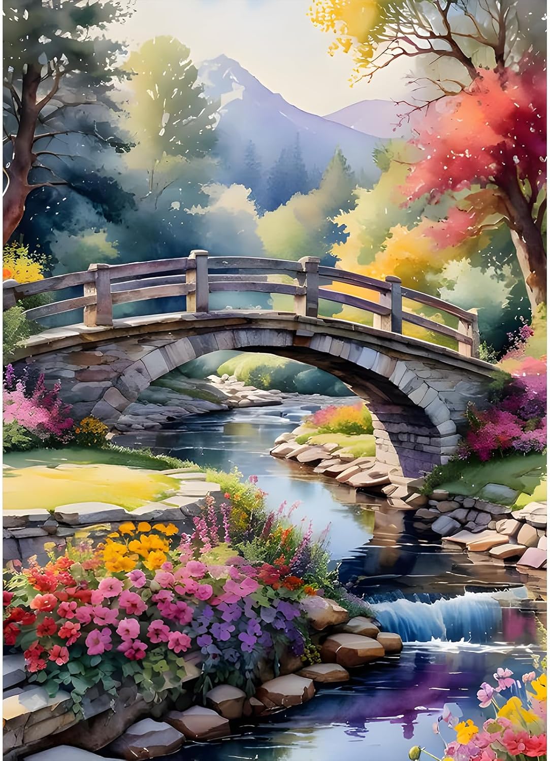 Betoverend Bruglandschap 25x35cm (Morgen in huis)