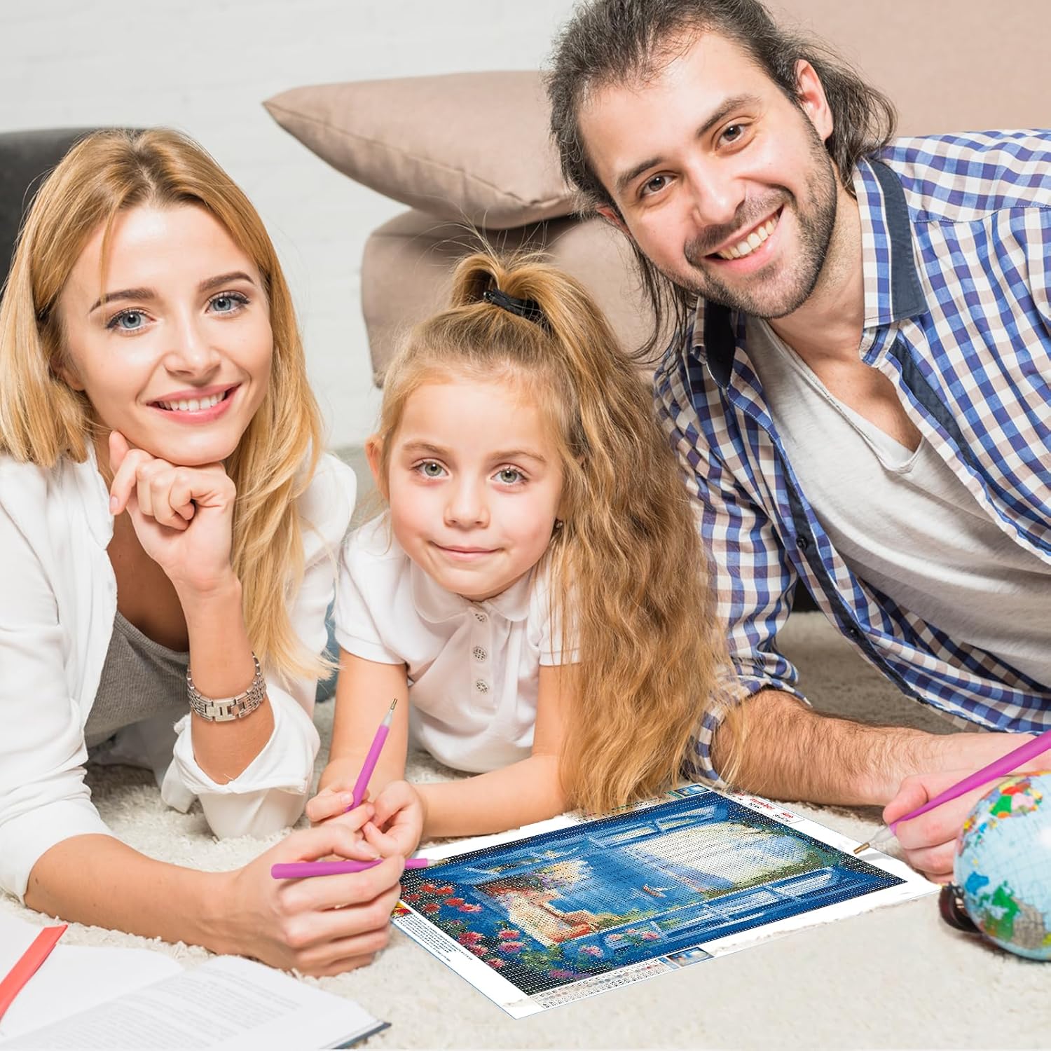 Zeezicht 25x35cm (Morgen in huis) Diamond Painting Planet