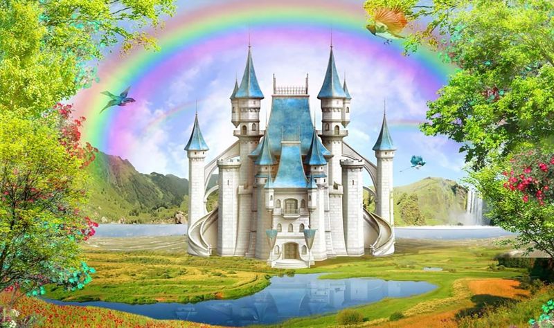 Kasteel van Assepoester  20x30cm (Morgen in huis)