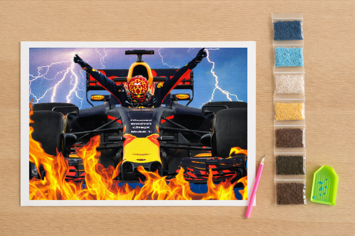 Max Verstappen raceauto diamond painting Diamond Painting Planet