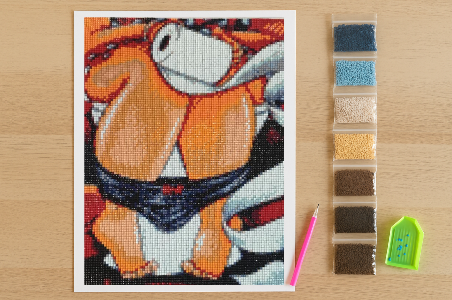 Dikke Dame WC Diamond Painting Planet