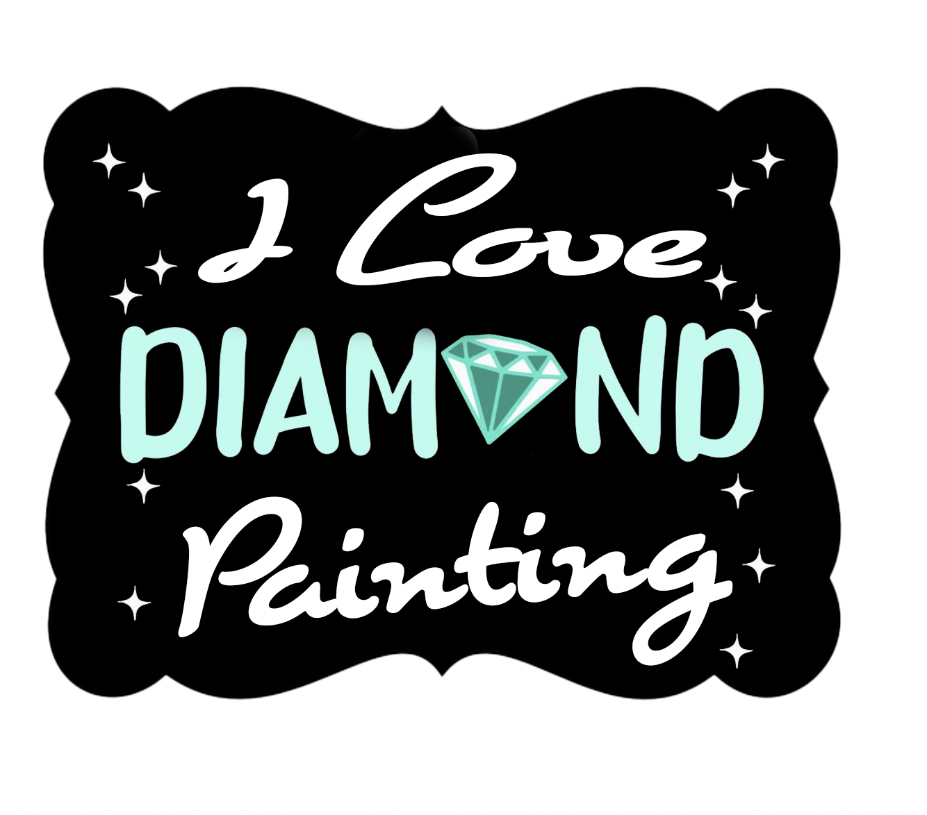 "I Love Diamond Pianting" merchandise Diamond Painting Planet