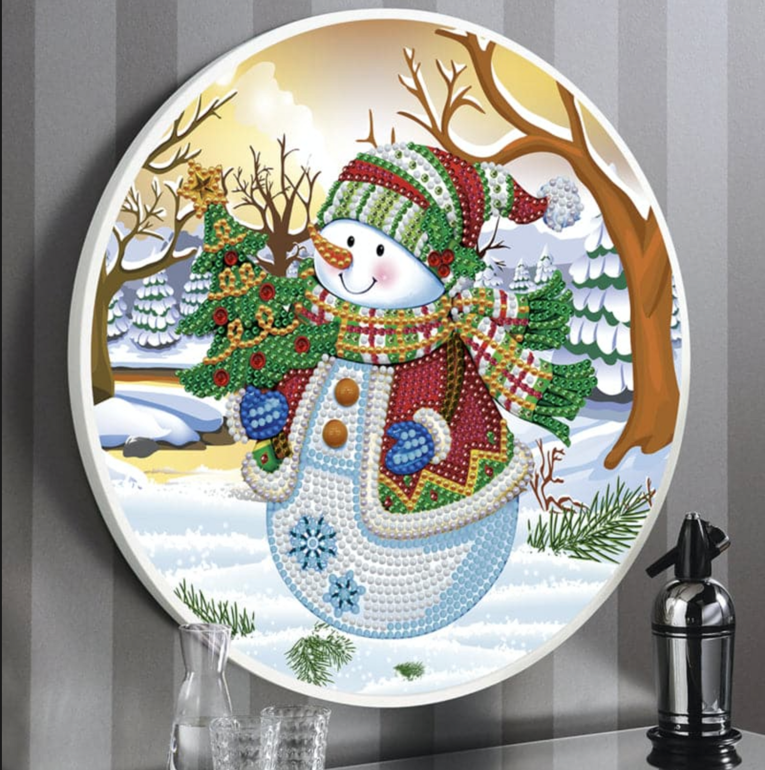 Diamond Painting kerst wanddecoratie Diamond Painting Planet