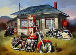 Vintage Motors 40x50cm (Morgen in huis) Diamond Painting Planet