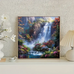 Waterval 35x35cm (Morgen in huis) Diamond Painting Planet