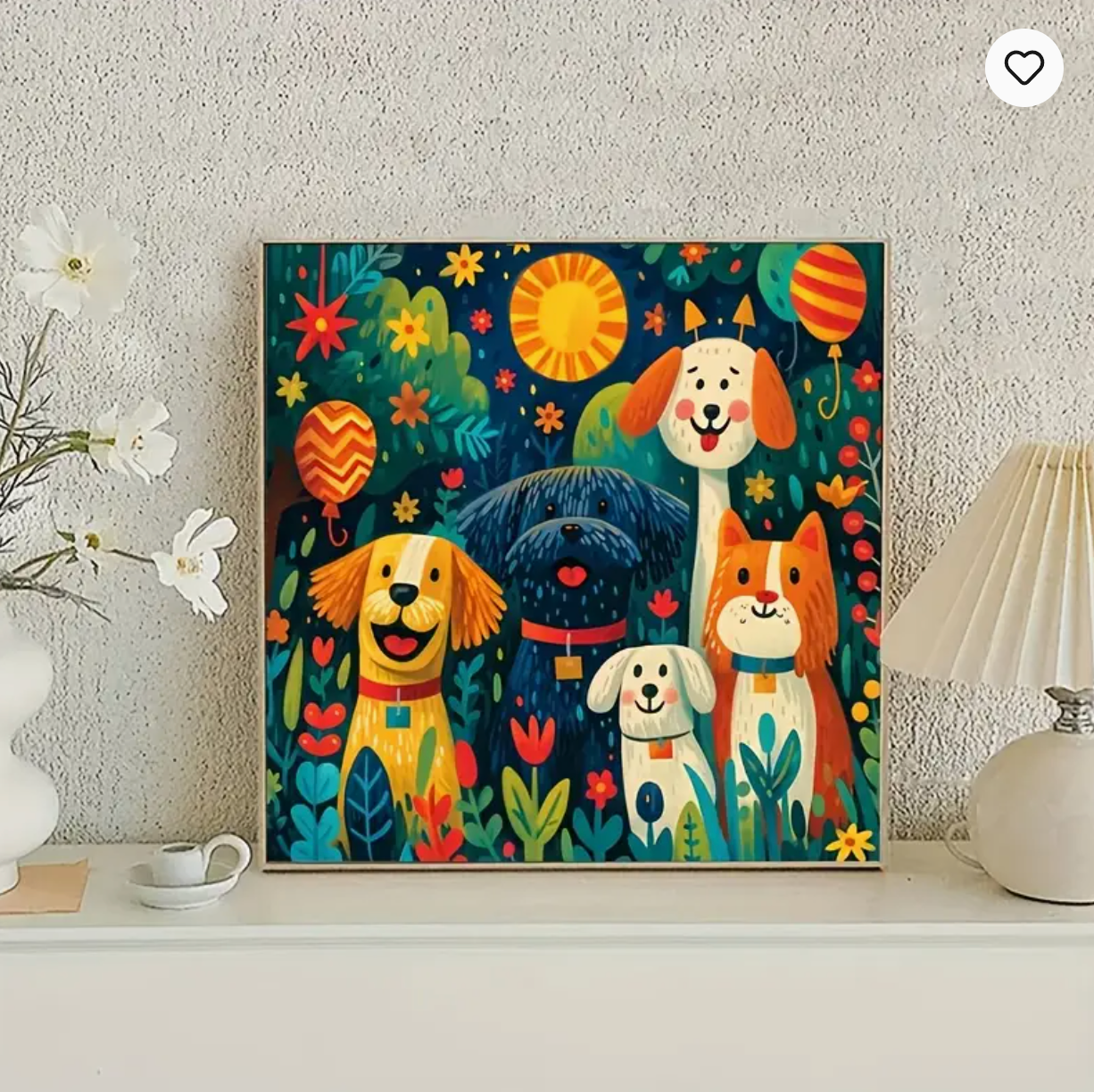 Happy Honden 25x25cm (Morgen in huis)