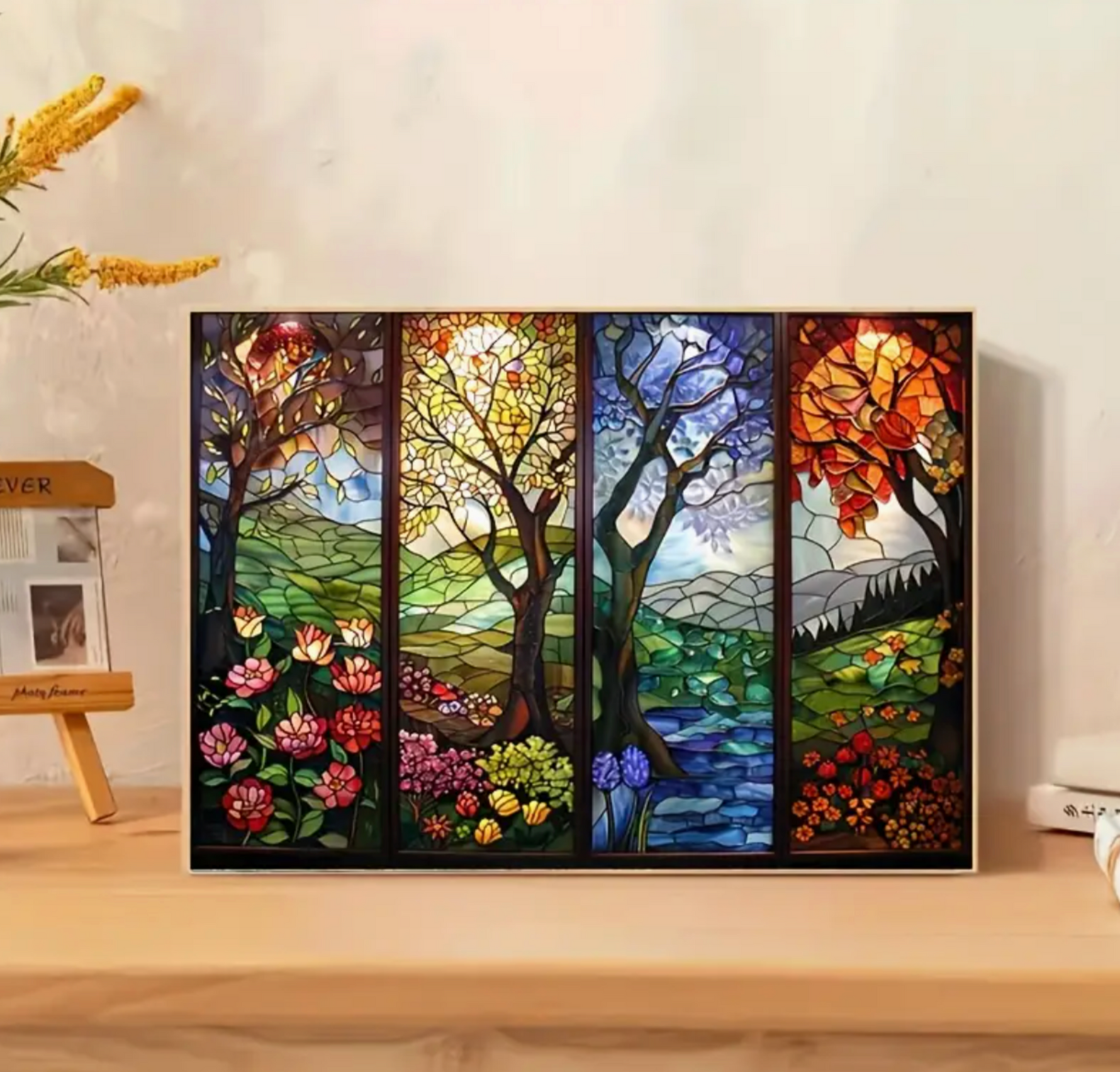 Vier Seizoenen Boom Diamond Painting Planet