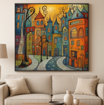 Sprookjesachtige Architectuur 25x25cm (Morgen in huis) Diamond Painting Planet