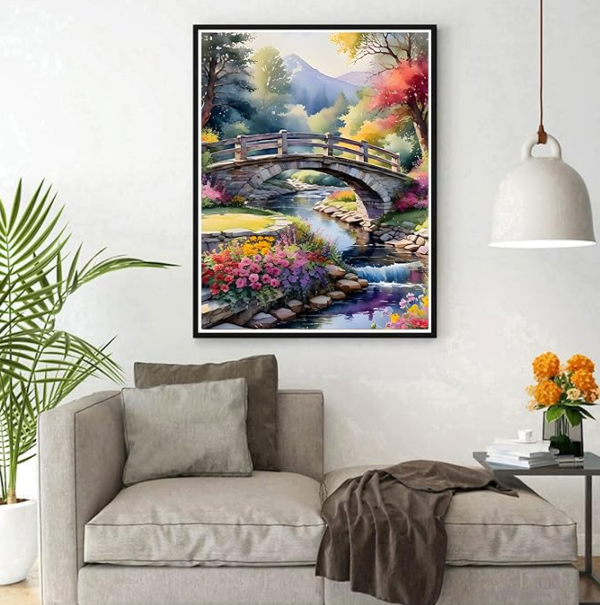 Betoverend Bruglandschap 25x35cm (Morgen in huis)