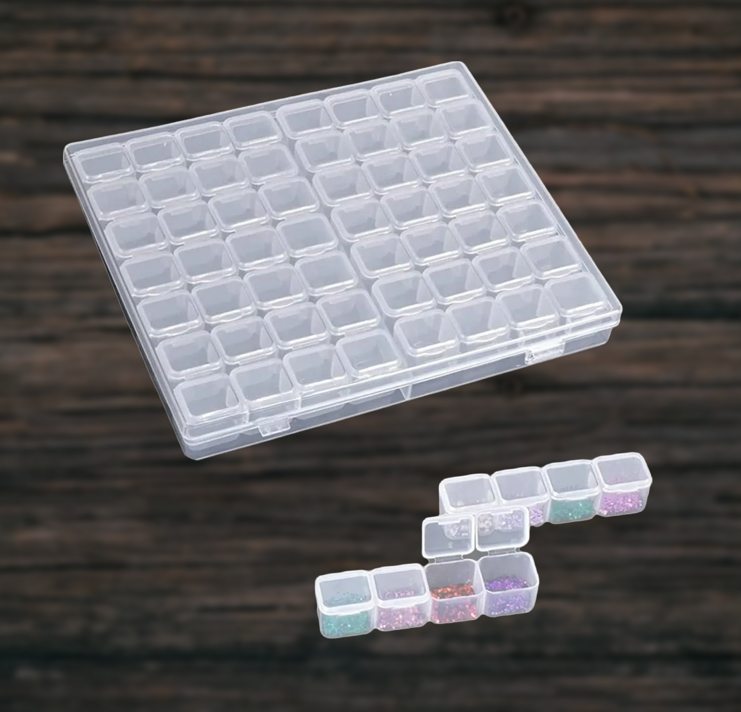 56-delige opbergdoosje (Morgen in huis) Diamond Painting Planet