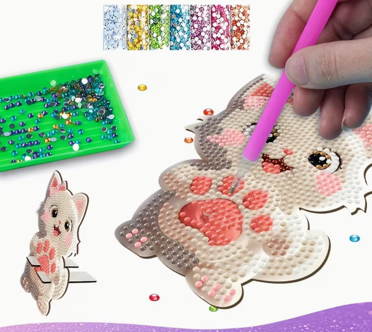 Diamond Painting Telefoonhouder (Morgen in huis)