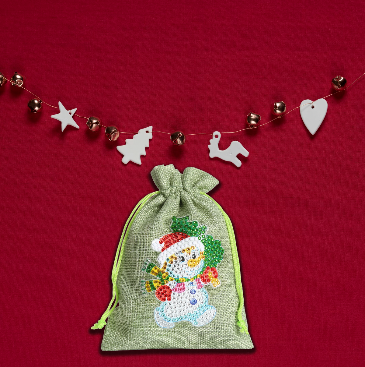 Kerst cadeauzakjes Diamond Painting Planet