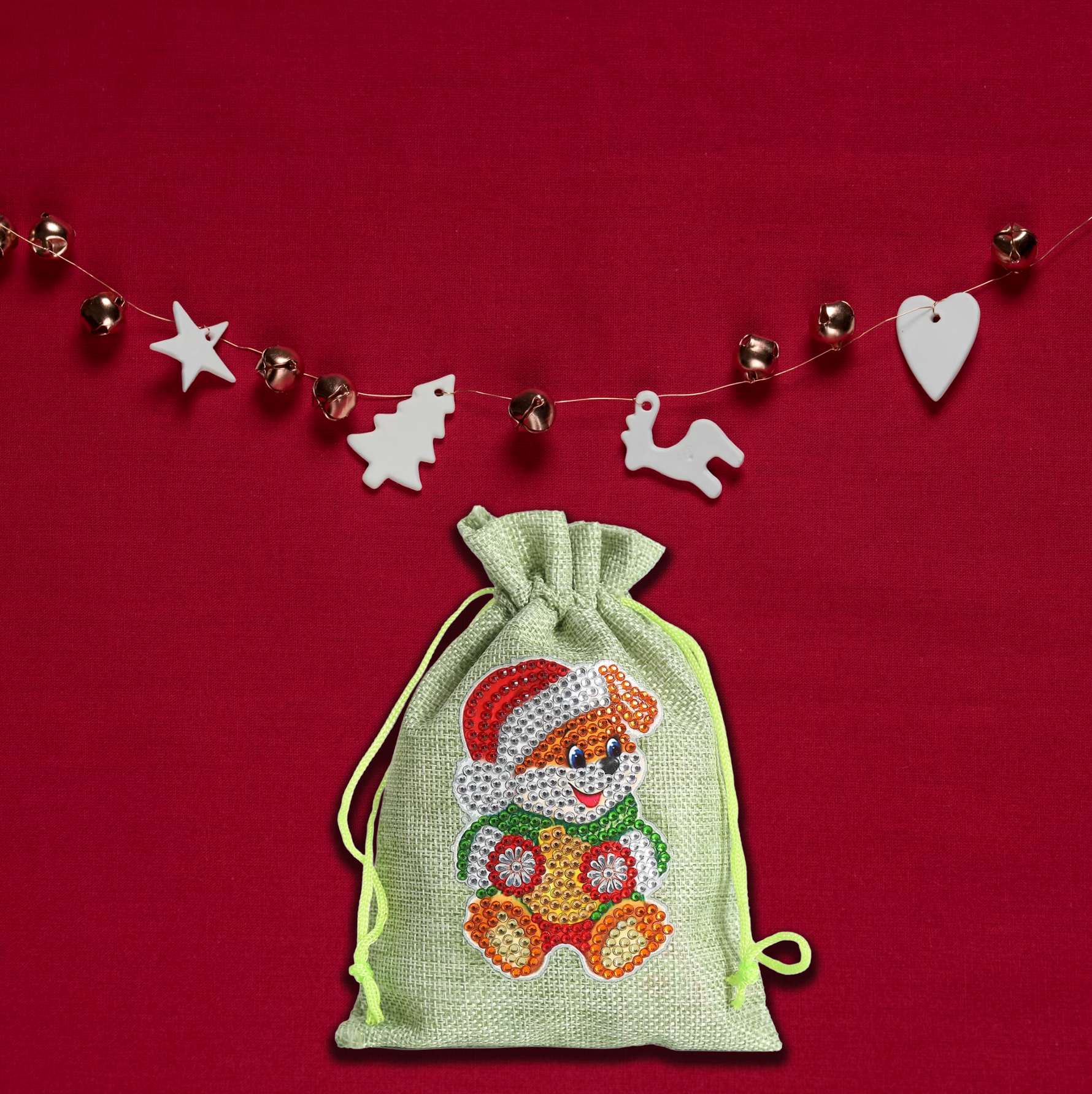 Kerst cadeauzakjes Diamond Painting Planet