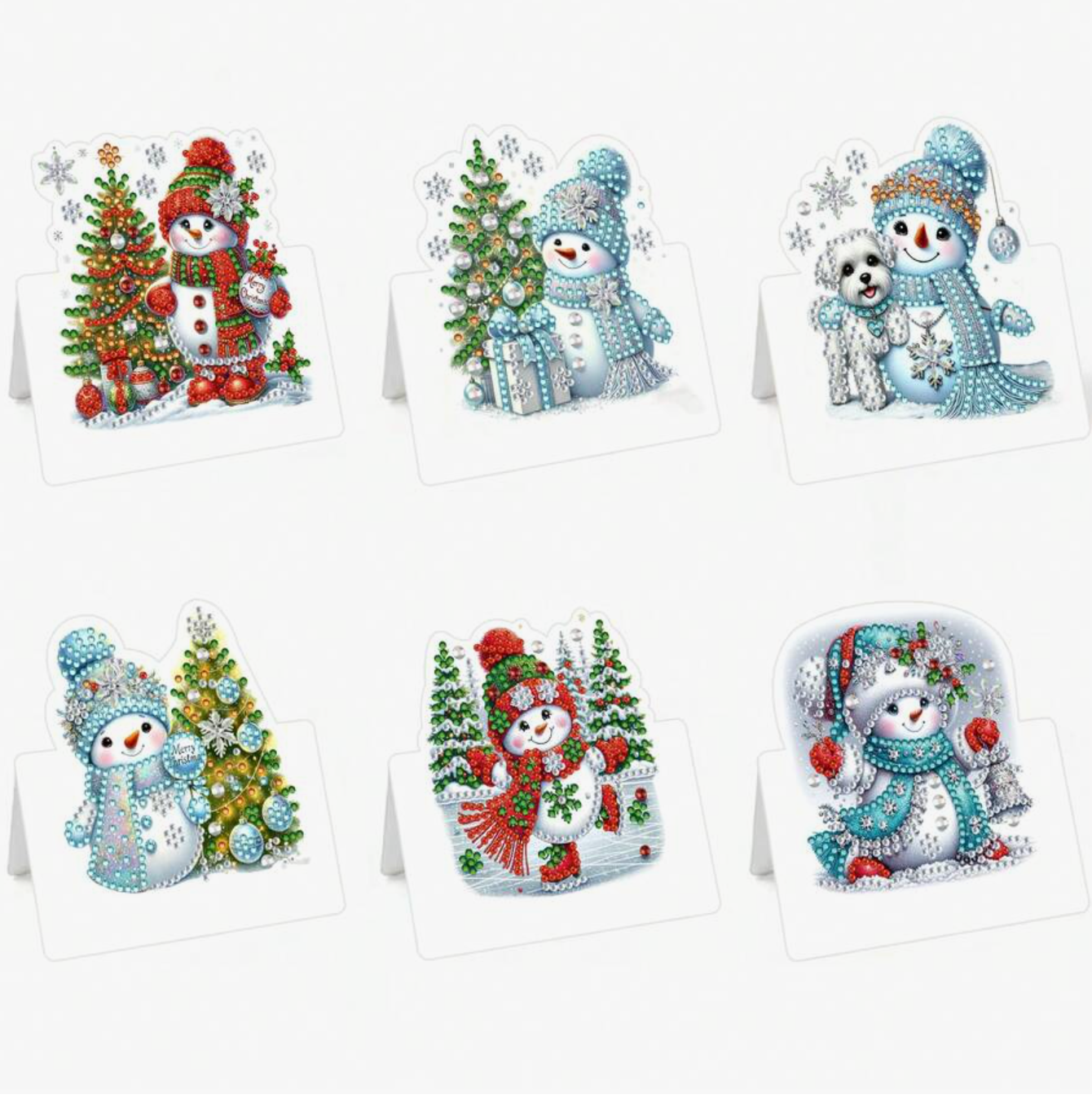 Kerstkaarten (Morgen in huis) Diamond Painting Planet