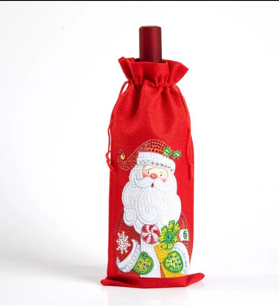 Diamond Painting Kerst Wijnzak (Morgen in huis) Diamond Painting Planet