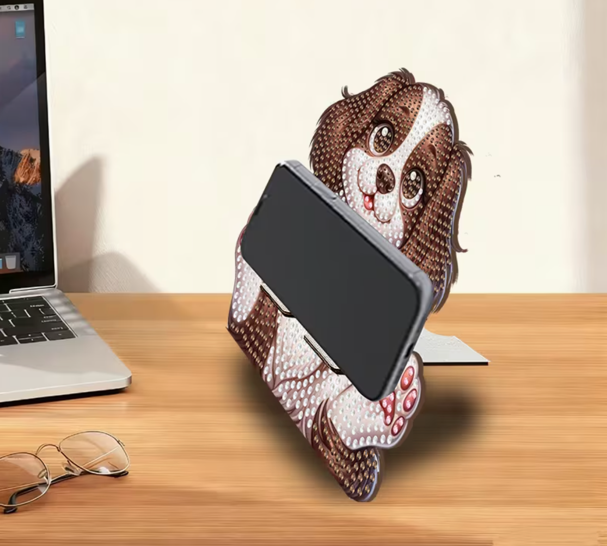 Diamond Painting Telefoonhouder (Morgen in huis)