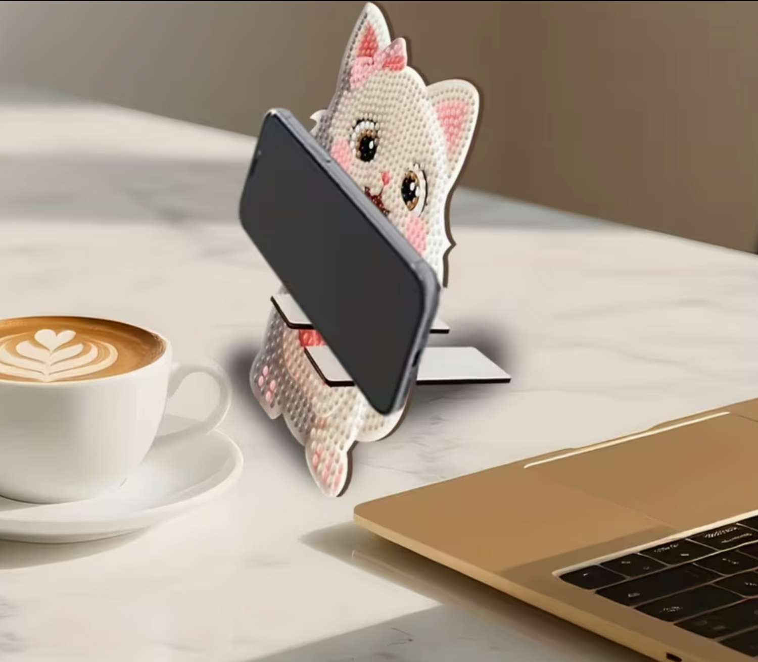 Diamond Painting Telefoonhouder (Morgen in huis)