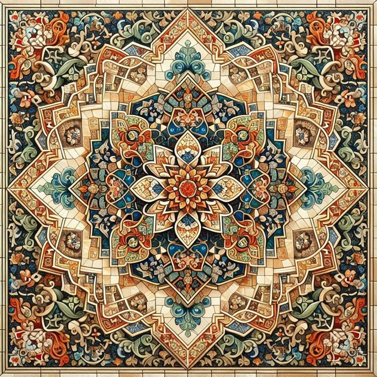 Mandala 25x25cm (Morgen in huis) Diamond Painting Planet