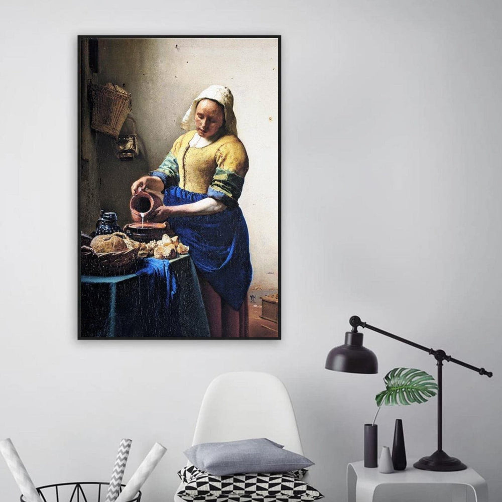 Johannes Vermeer - Het Melkmeisje EXTRA GROOT (Morgen in huis) Diamond Painting Planet