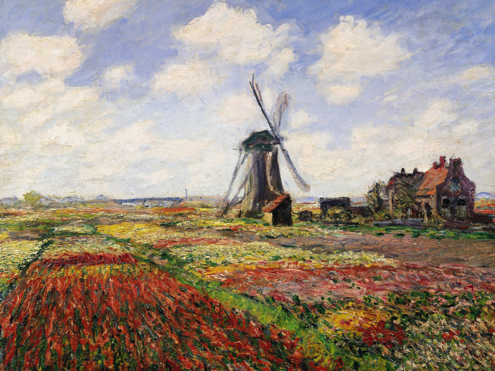 Claude Monet - Tulpenvelden in Nederland Diamond Painting Planet