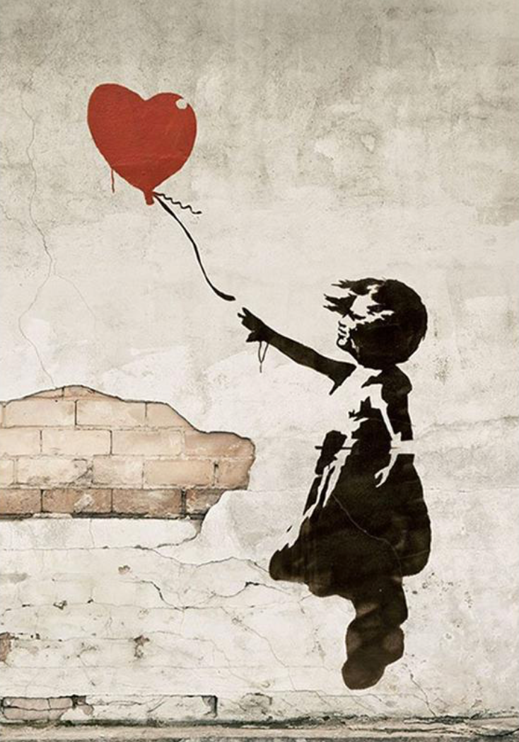 Banksy - Meisje met ballon Diamond Painting Planet