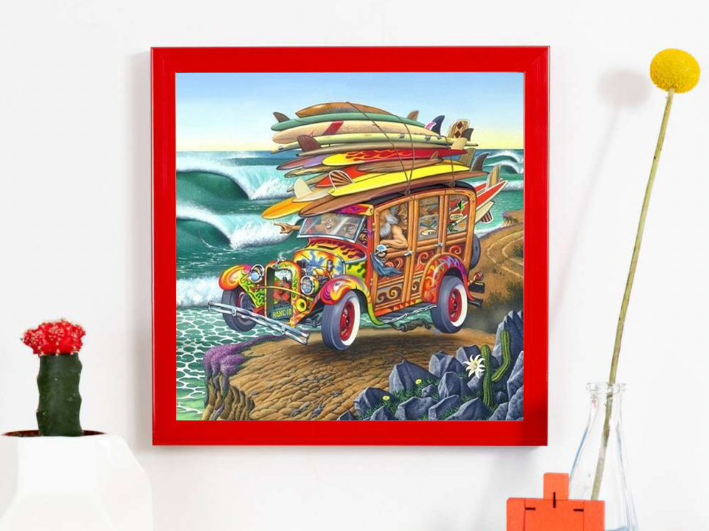 Surf auto Diamond Painting Planet