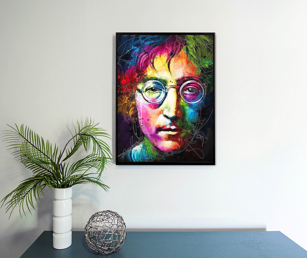 John Lennon Diamond Painting Planet
