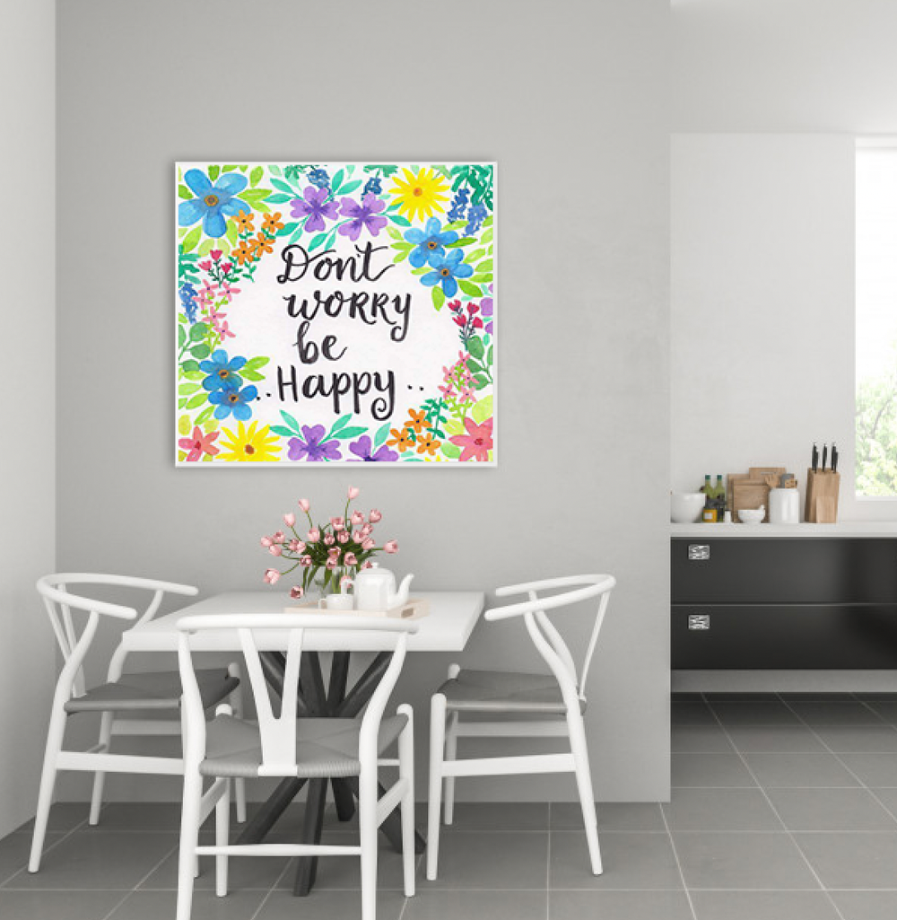 Don't Worry Be Happy Diamond Painting Planet