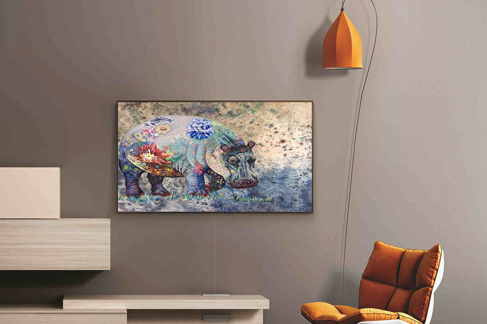 Nijlpaard Diamond Painting Planet