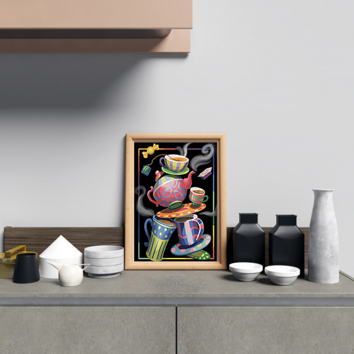 Thee en koffie Diamond Painting Planet