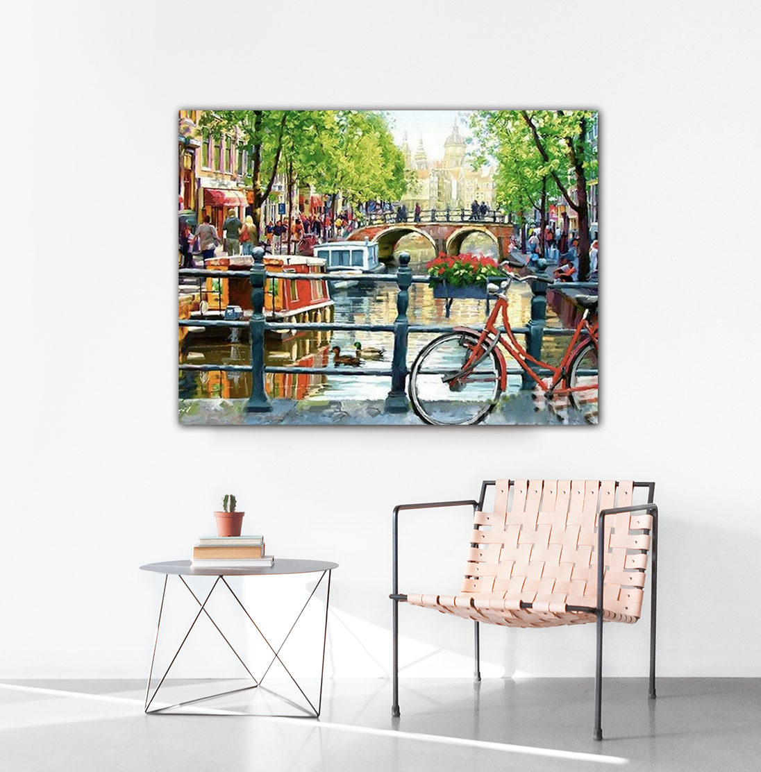 Amsterdamse gracht Diamond Painting Planet