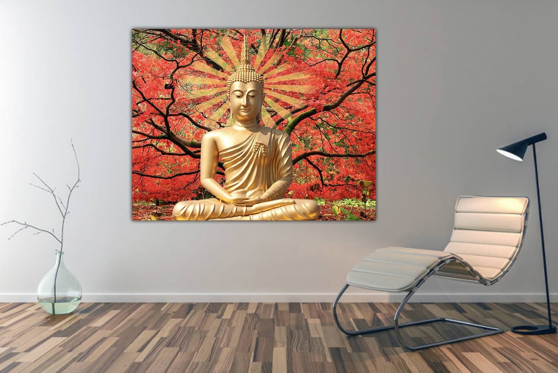 Boeddha bij boom Diamond Painting Planet