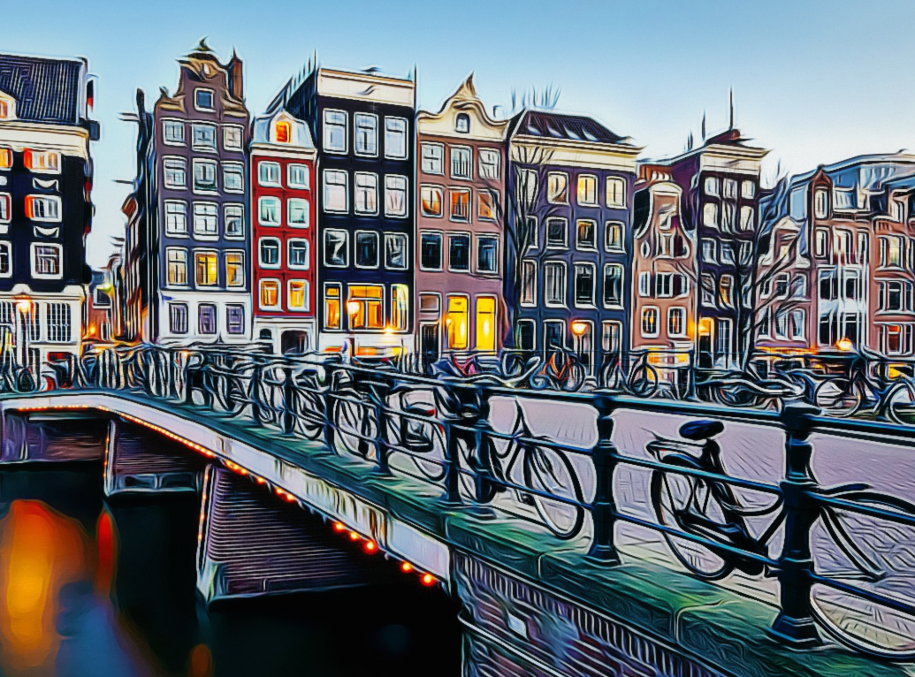 Abstract Amsterdam Diamond Painting Planet