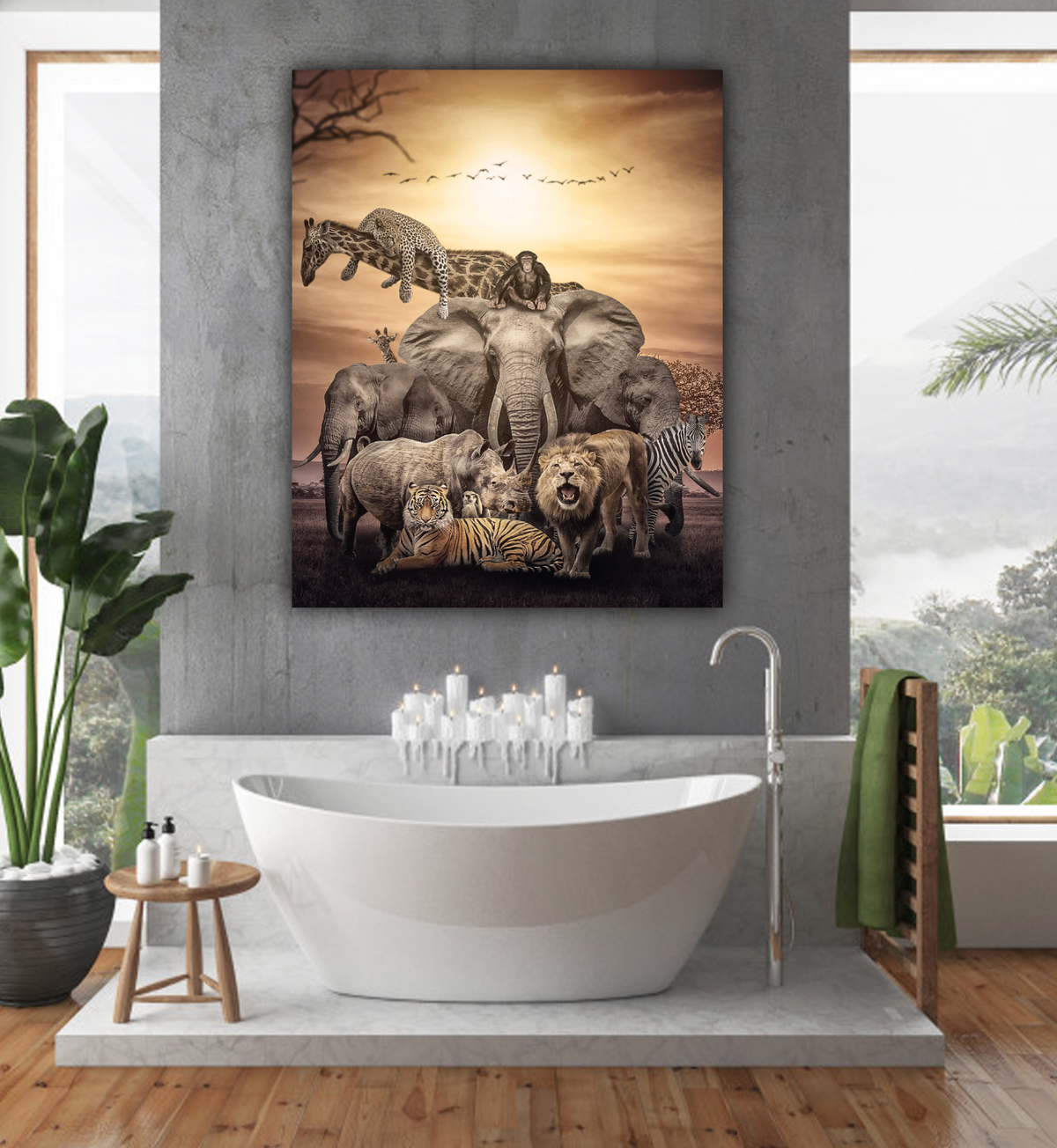 Wilde dieren Diamond Painting Planet