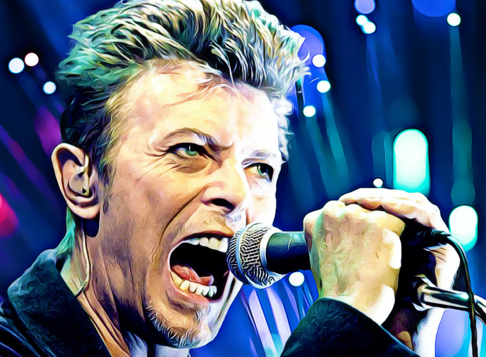 David Bowie Diamond Painting Planet