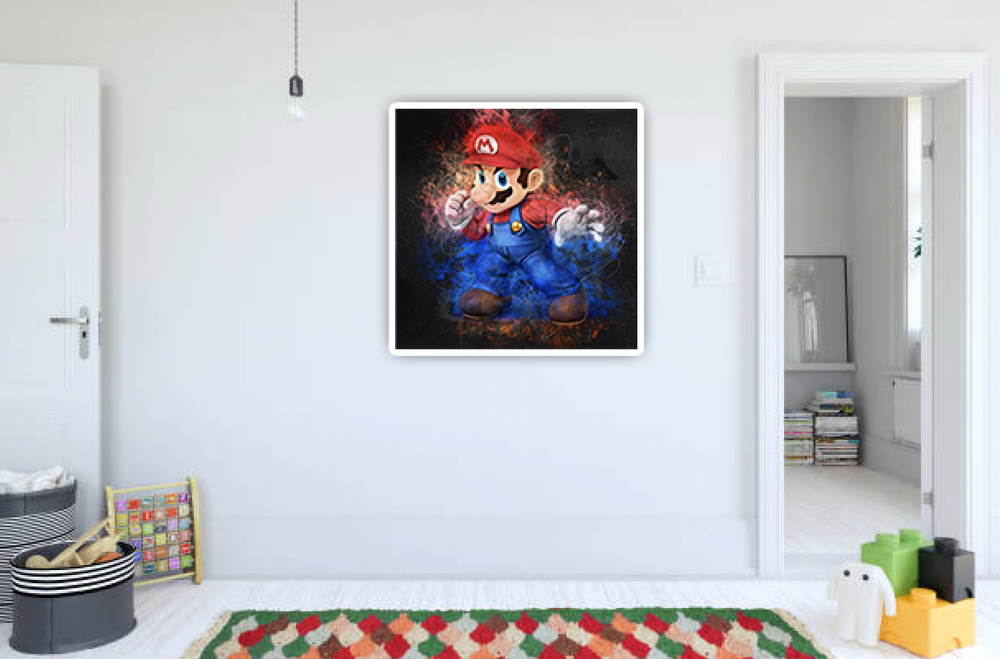 Super Mario Diamond Painting Planet