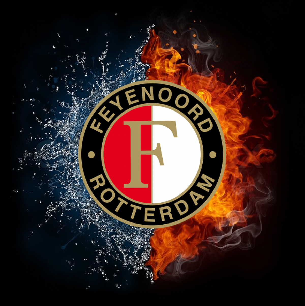 Feyenoord water en vuur Diamond Painting Planet