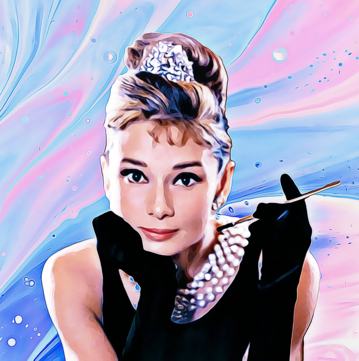 Audrey Hepburn Diamond Painting Planet