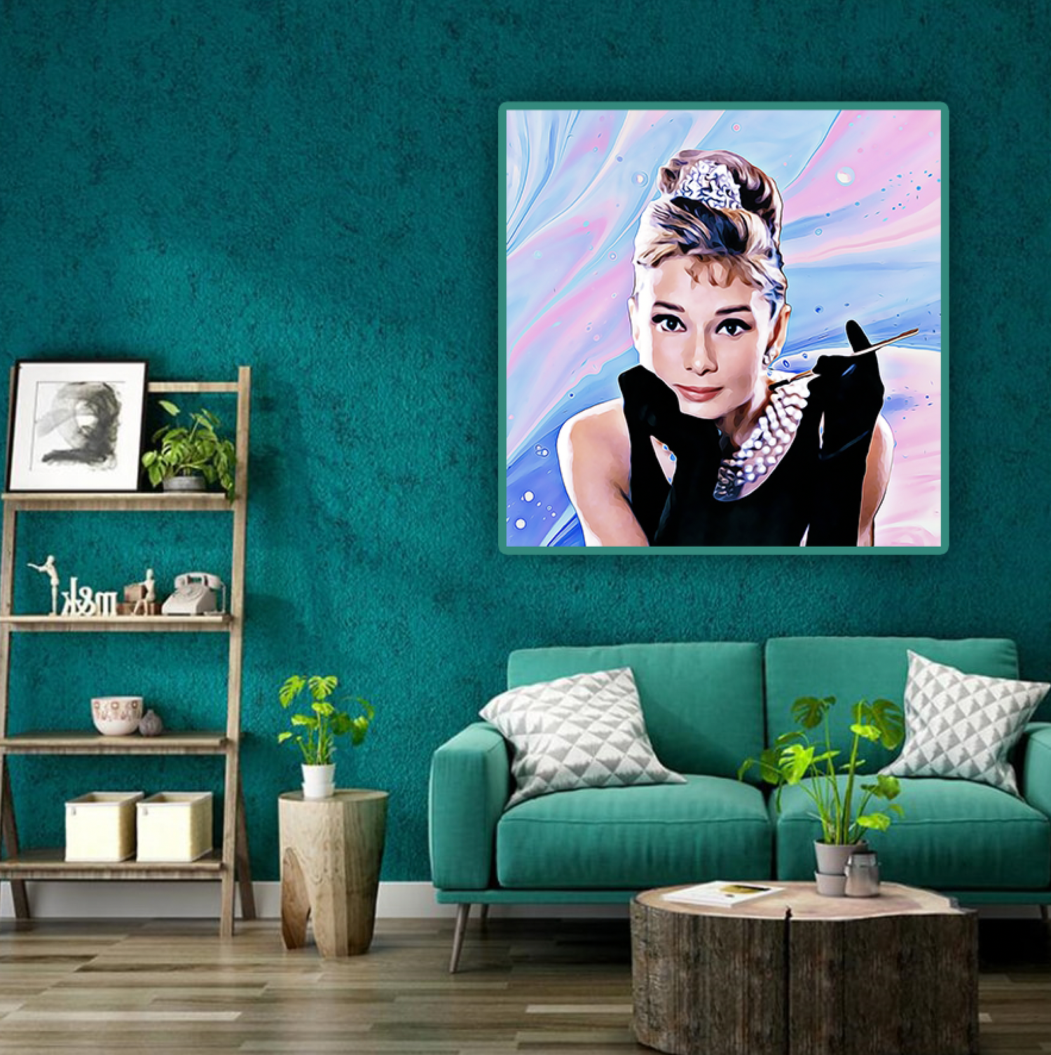 Audrey Hepburn Diamond Painting Planet