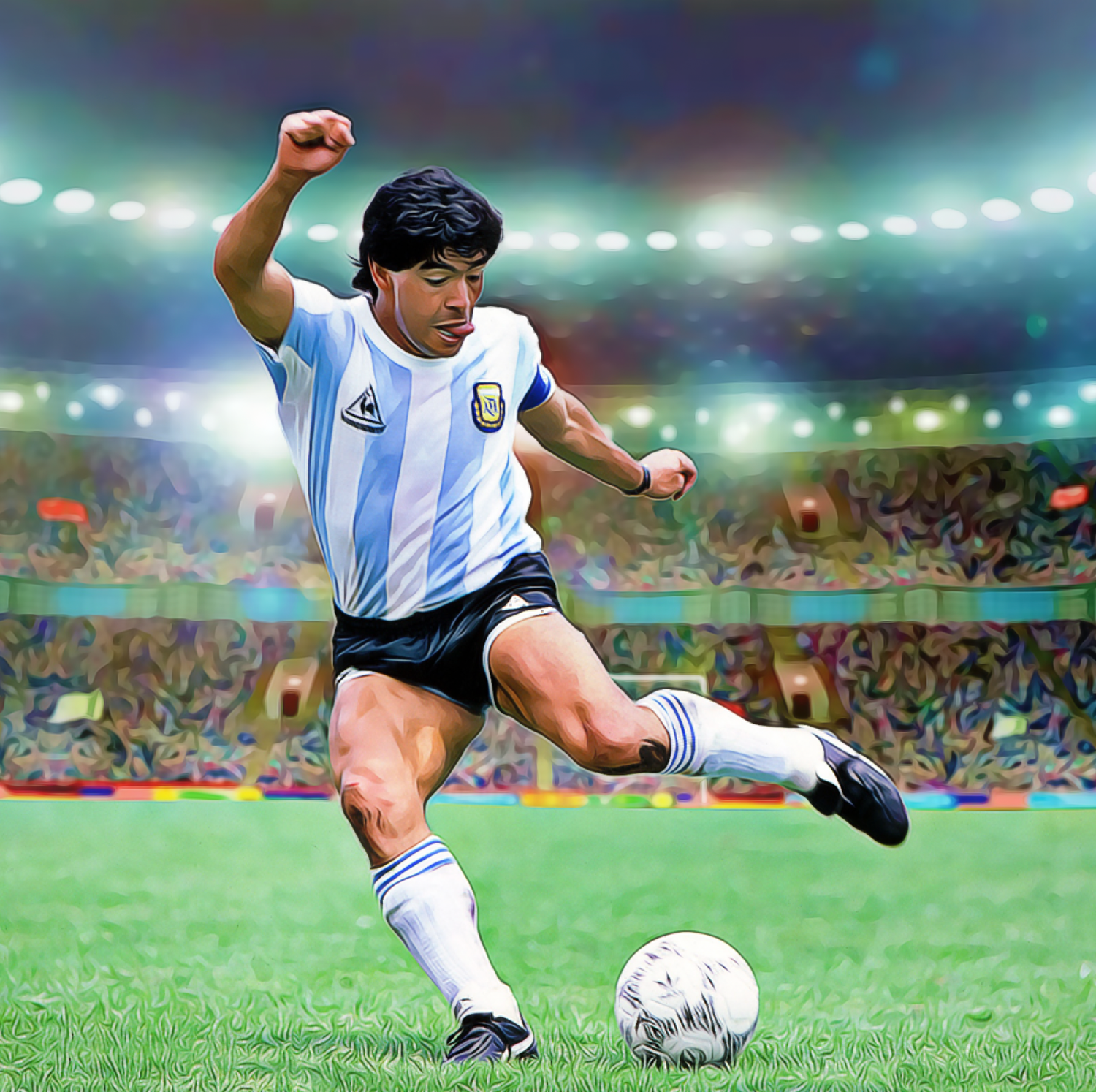 Maradona Diamond Painting Planet