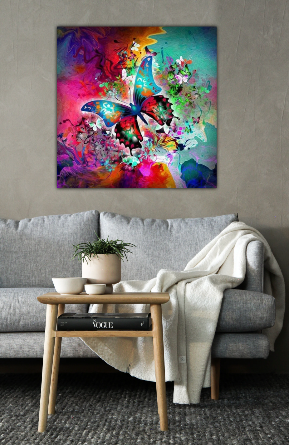 Vlinder met allerlei kleuren Diamond Painting Planet