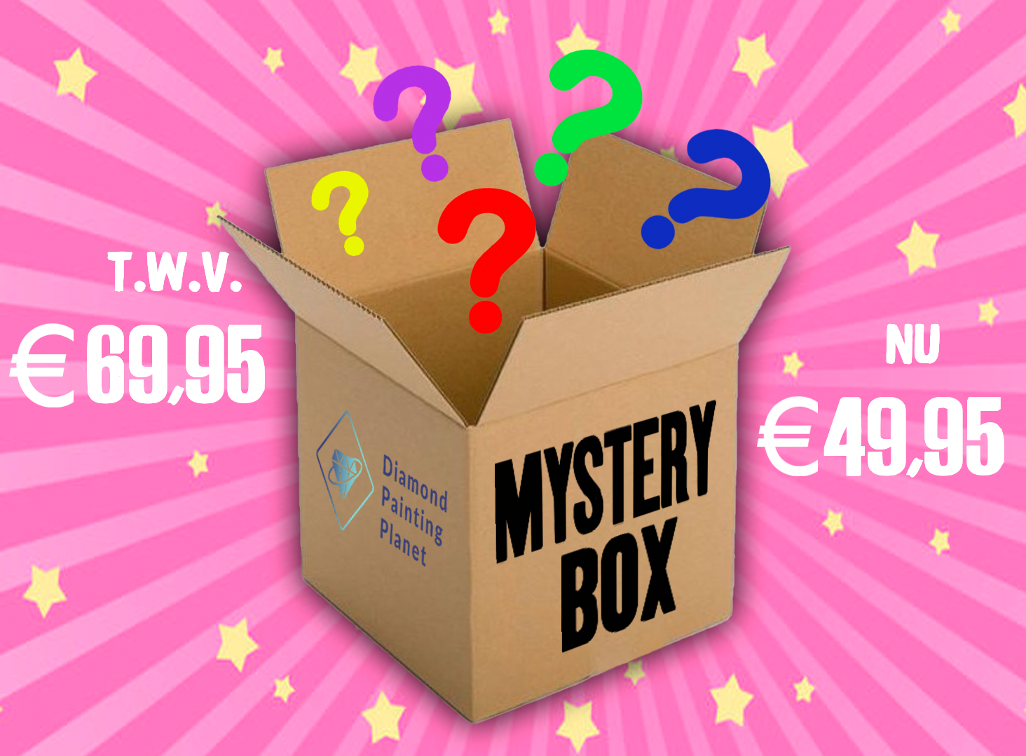 Diamond Painting Mystery Box (Morgen in huis) Diamond Painting Planet