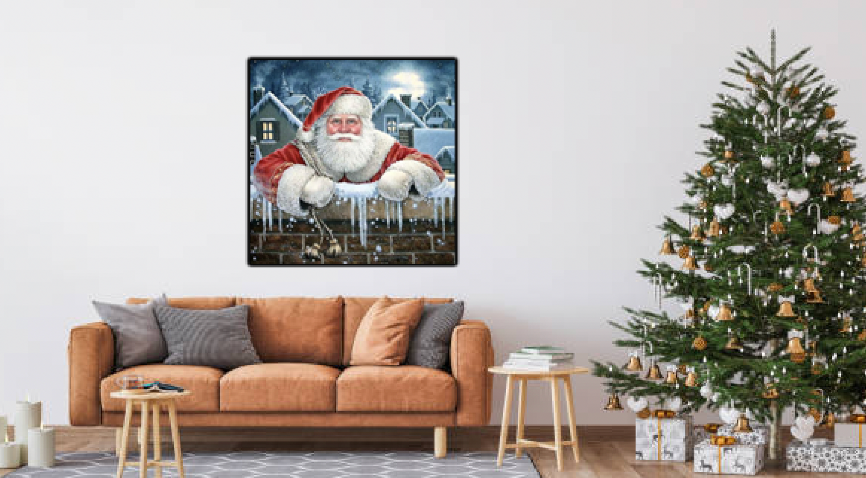 Kerstman Diamond Painting Planet