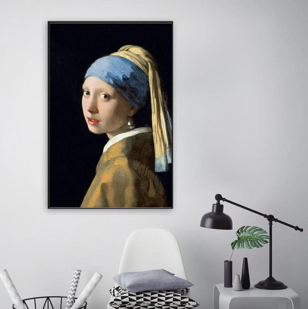 Johannes Vermeer - Meisje met de parel (Morgen in huis) Diamond Painting Planet