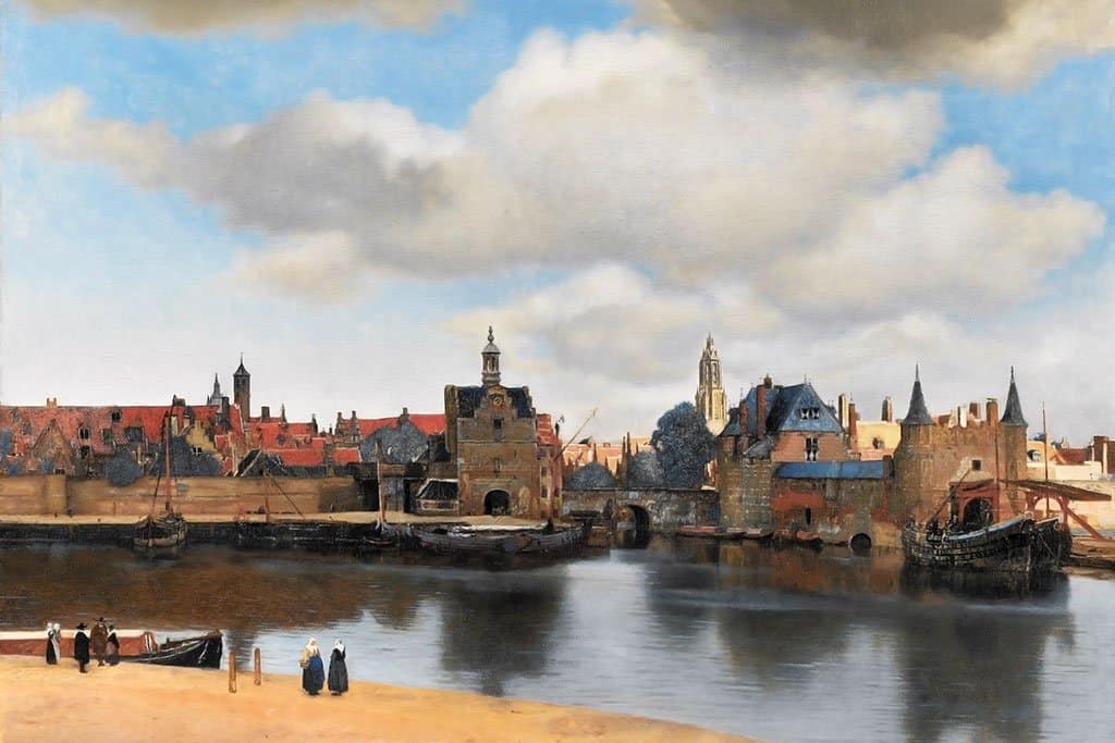 Johannes Vermeer - Gezicht op Delft Diamond Painting Planet